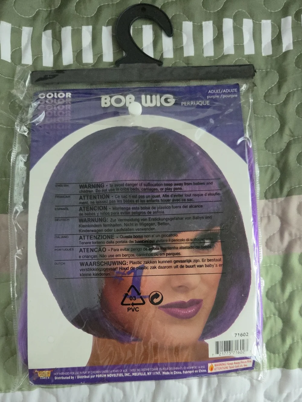 Bob Wig - Purple Women's Hair Wig